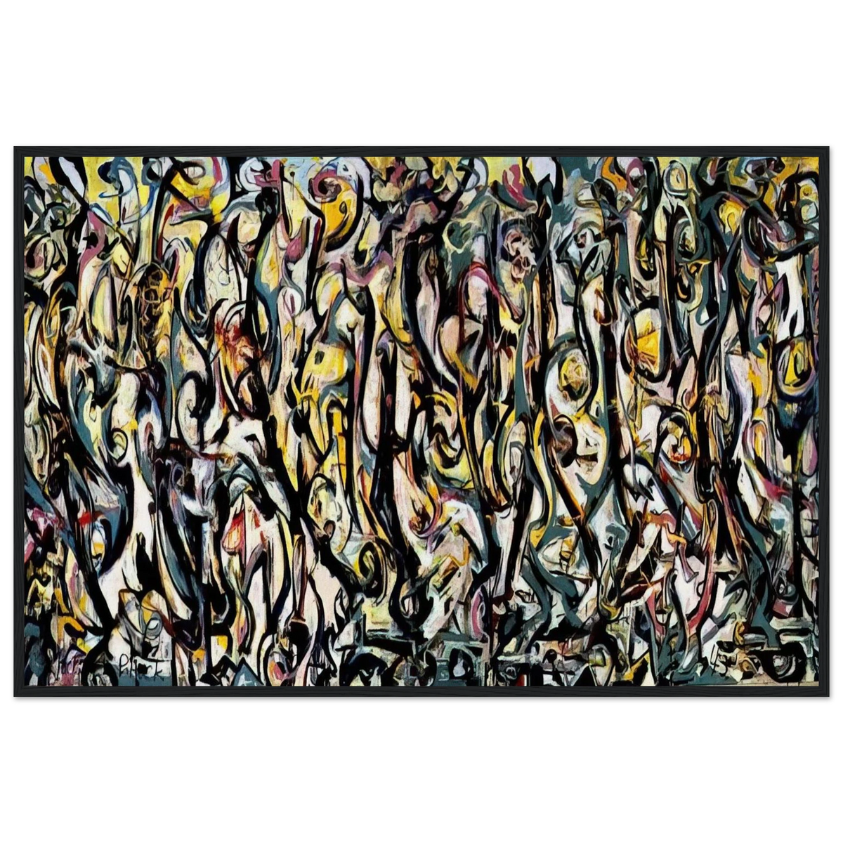 MURAL 1943 1 Framed Poster | Jackson Pollock Framed Prints Wall Art | Jackson Pollock Store