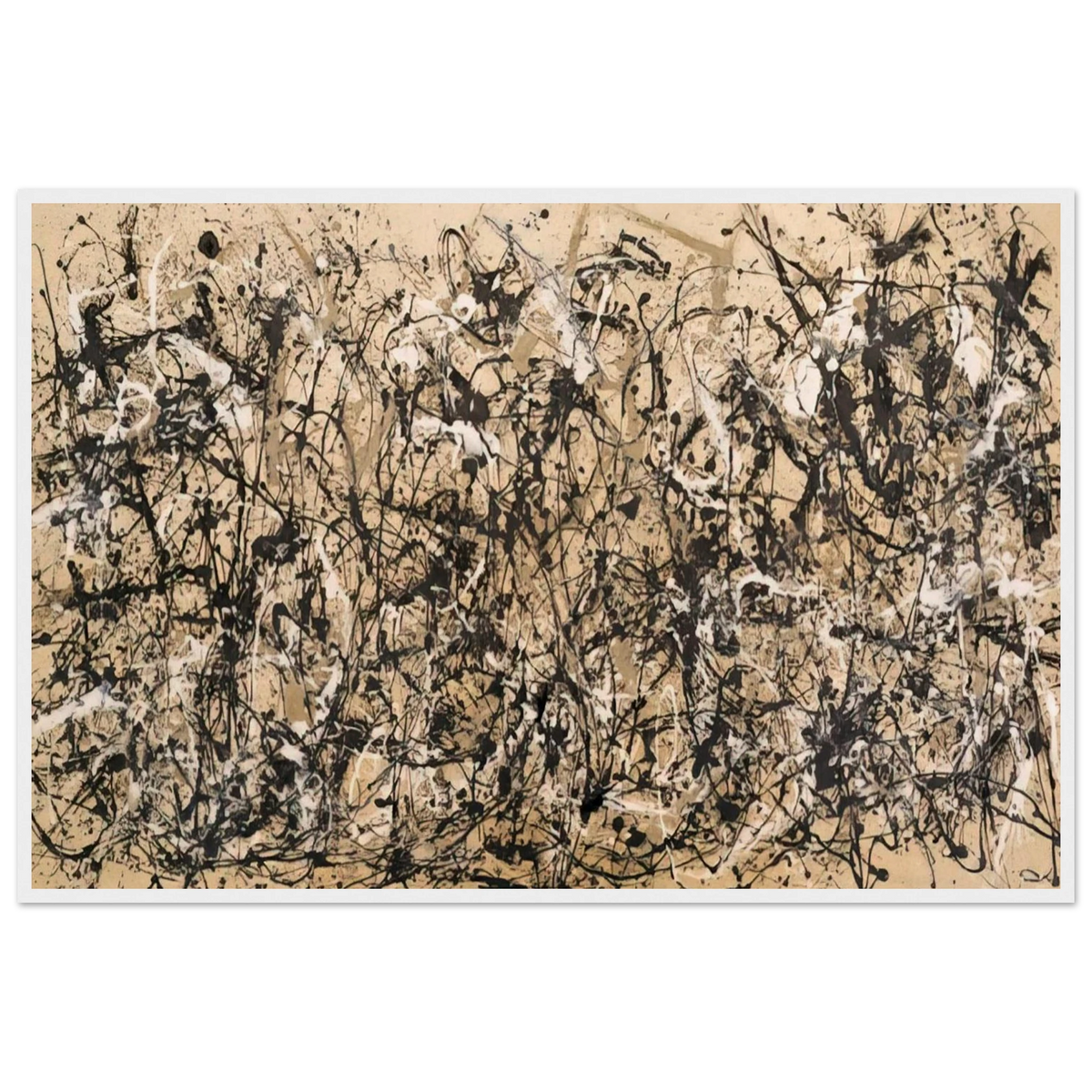 AUTUMN RHYTHM NUMBER 30 1950 Framed Poster | Jackson Pollock Framed Prints Wall Art | Jackson Pollock Store