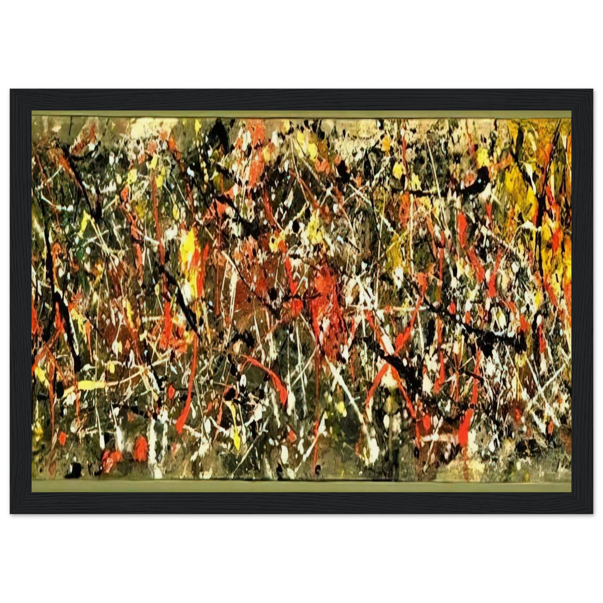NUMBER 25 Framed Poster | Jackson Pollock Framed Prints Wall Art | Jackson Pollock Store