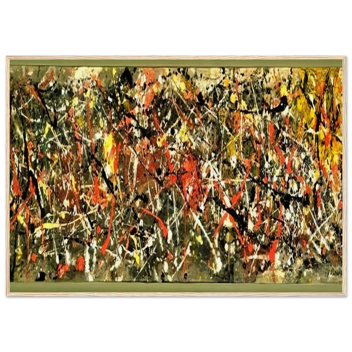 NUMBER 25 Framed Poster | Jackson Pollock Framed Prints Wall Art | Jackson Pollock Store