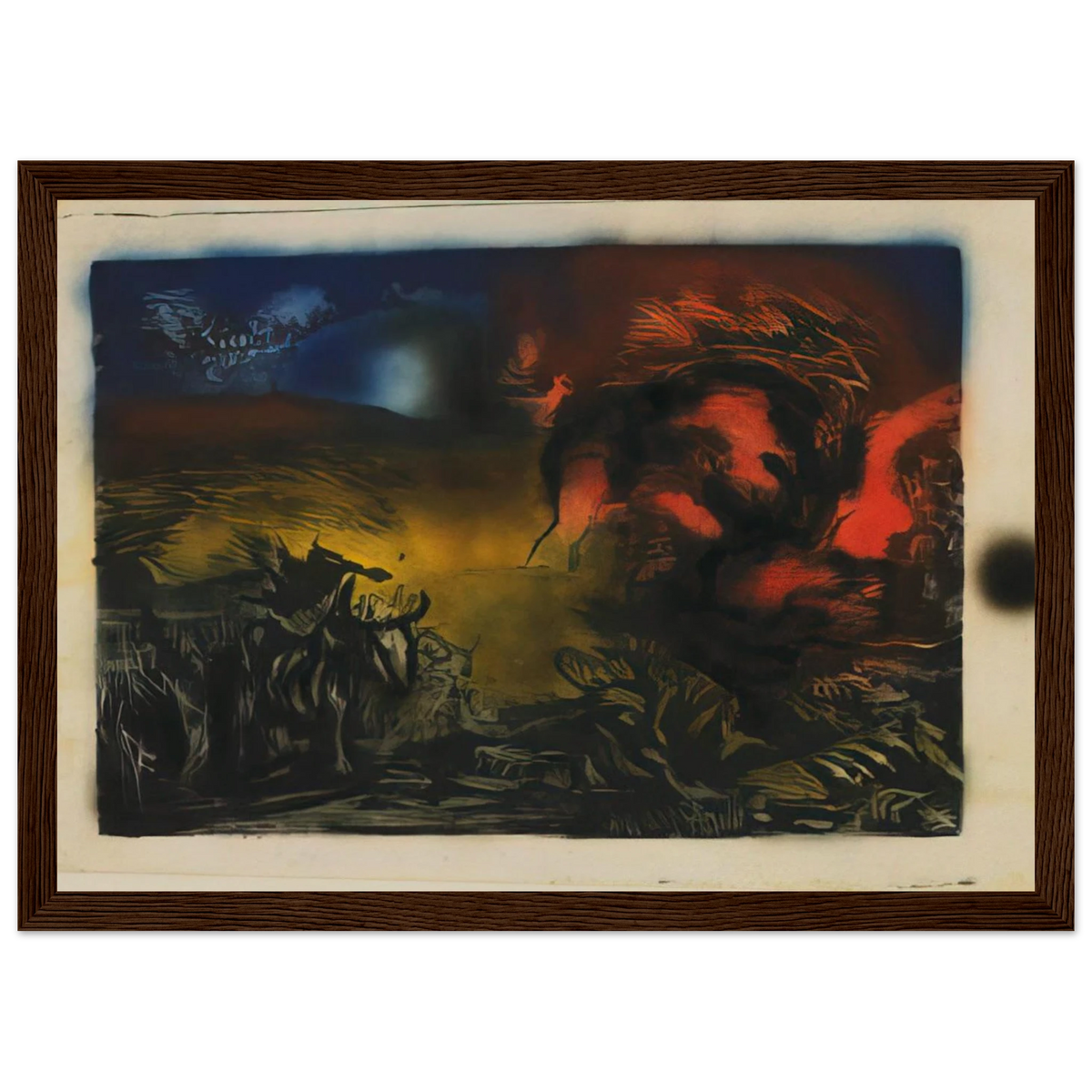 LANDSCAPE WITH STEER 1937 Framed Poster | Jackson Pollock Framed Prints Wall Art | Jackson Pollock Store