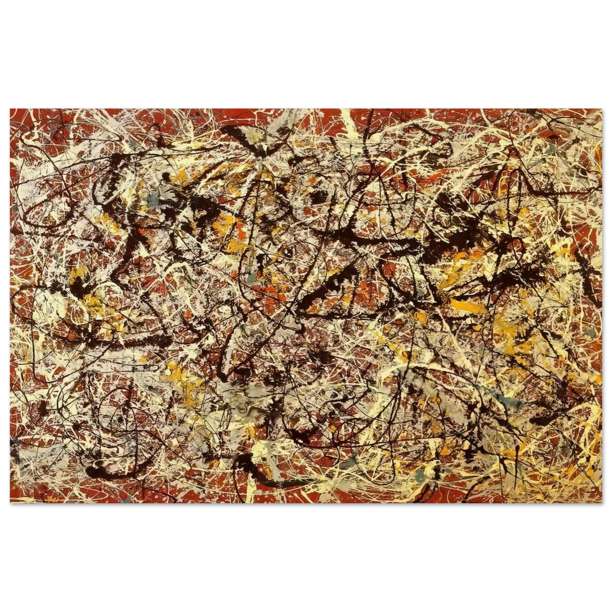 MURAL ON INDIAN RED GROUND 1950 Poster | Jackson Pollock Poster | Jackson Pollock Store