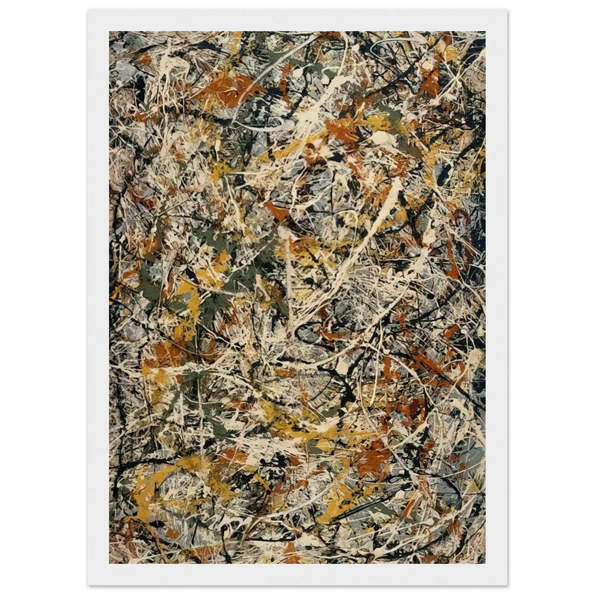 NUMBER 3 1 Framed Poster | Jackson Pollock Framed Prints Wall Art | Jackson Pollock Store