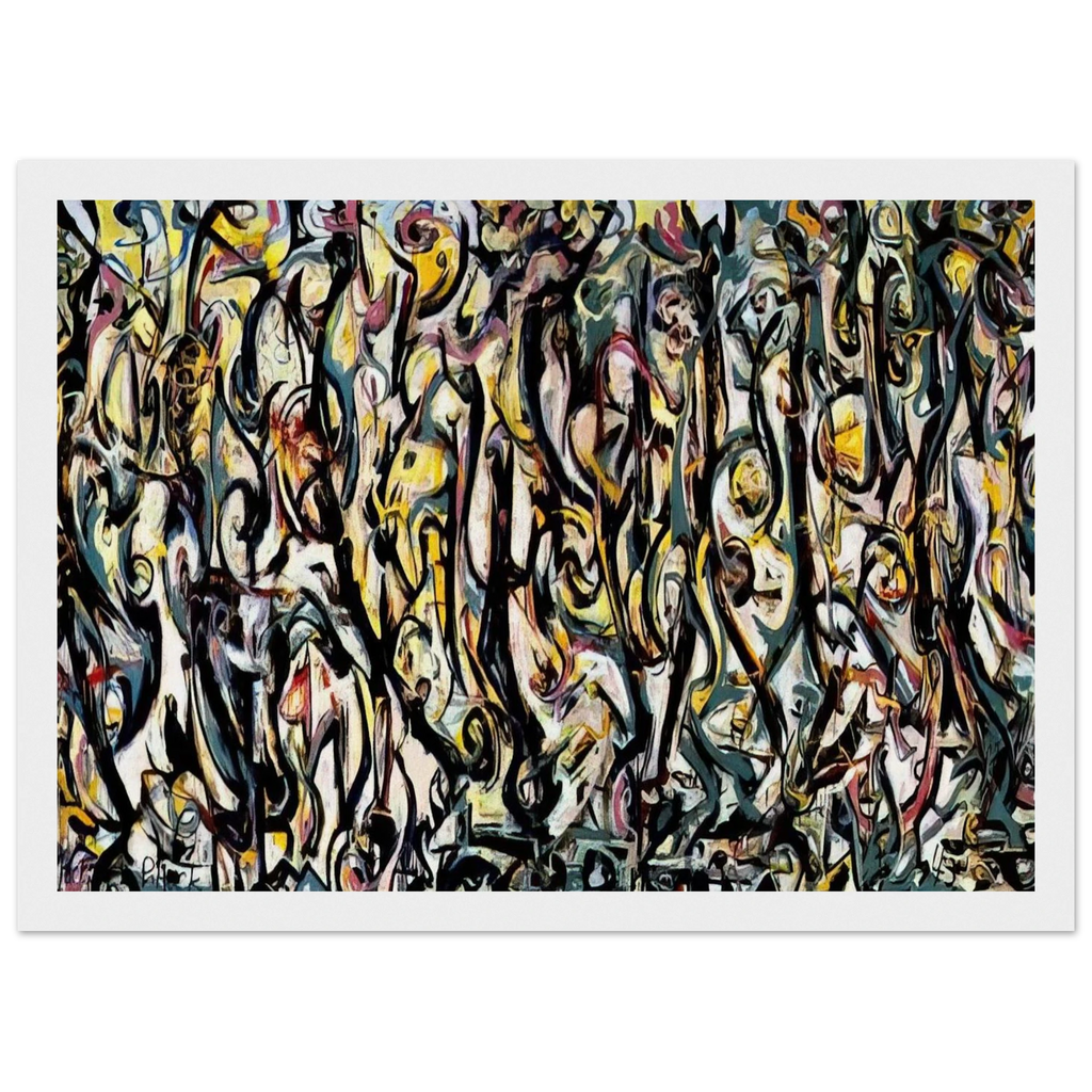 MURAL 1943 1 Framed Poster | Jackson Pollock Framed Prints Wall Art | Jackson Pollock Store