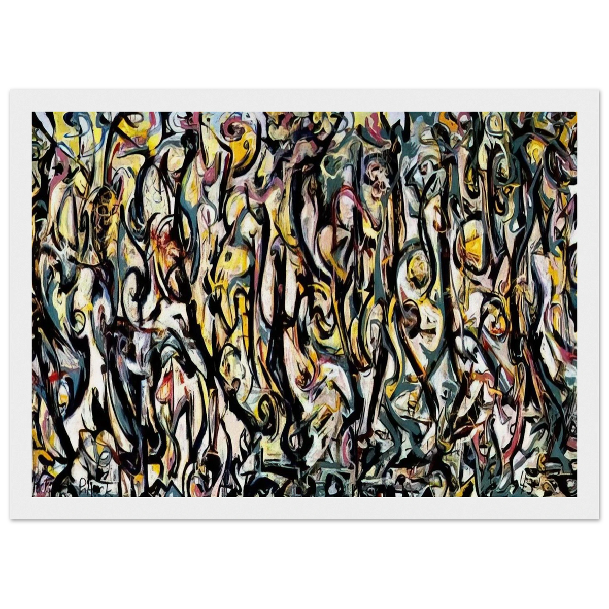 MURAL 1943 1 Framed Poster | Jackson Pollock Framed Prints Wall Art | Jackson Pollock Store