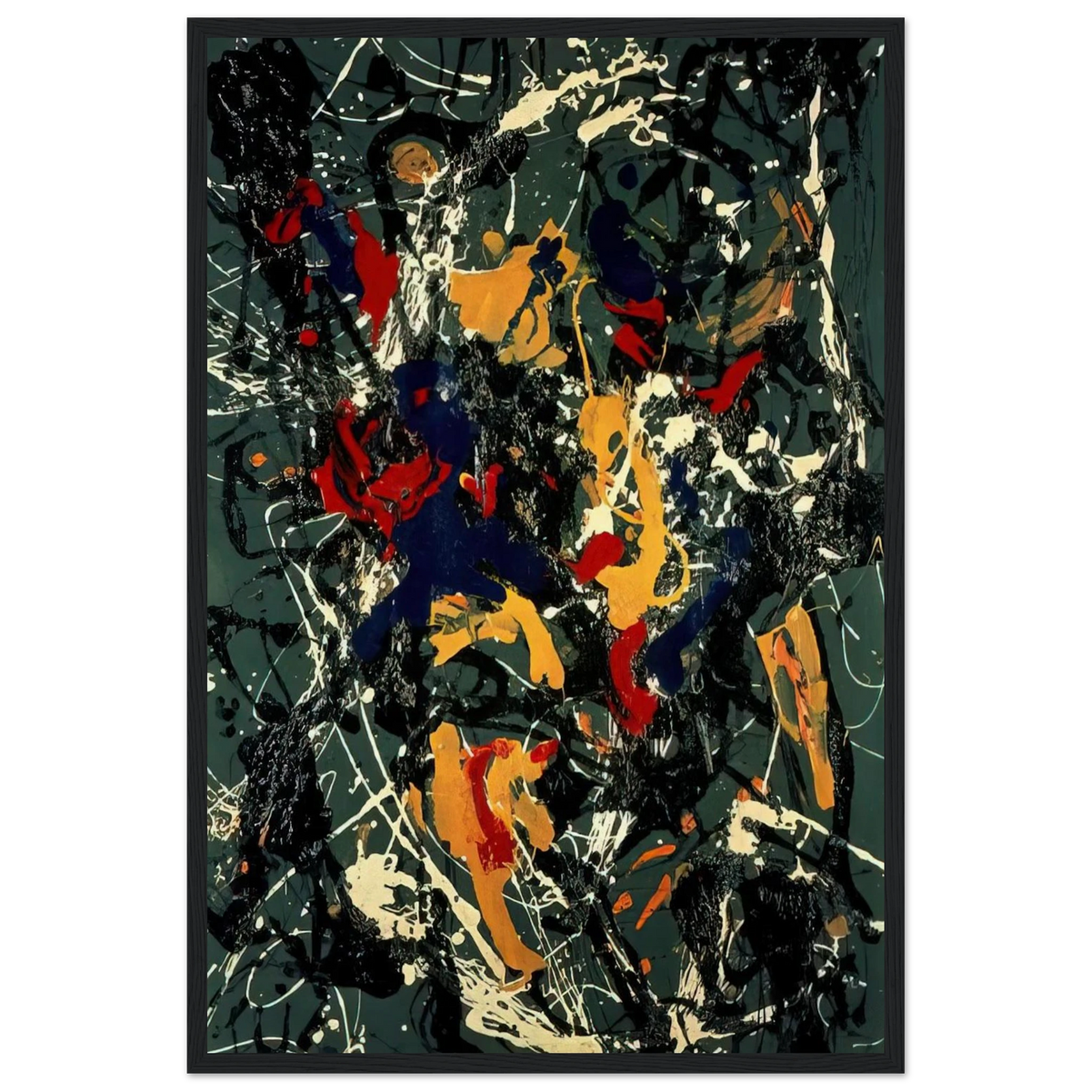 NUMBER 3 1948 Framed Poster | Jackson Pollock Framed Prints Wall Art | Jackson Pollock Store