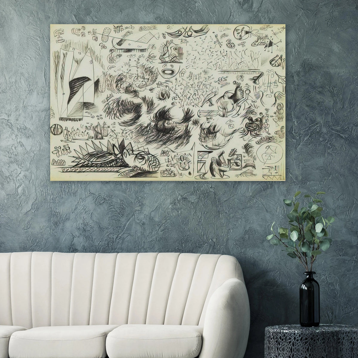 SHEET OF STUDIES 1941 Poster | Jackson Pollock Poster | Jackson Pollock Store