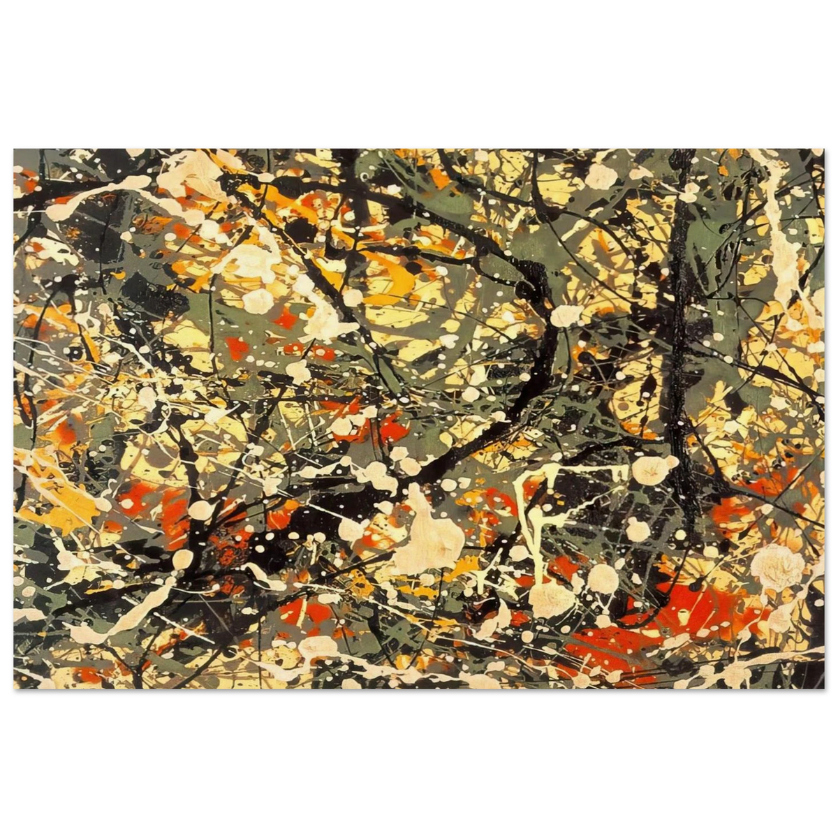 NUMBER 8 DETAIL Poster | Jackson Pollock Poster | Jackson Pollock Store