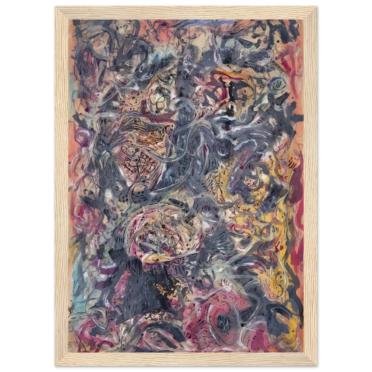 PATTERN Framed Poster | Jackson Pollock Framed Prints Wall Art | Jackson Pollock Store