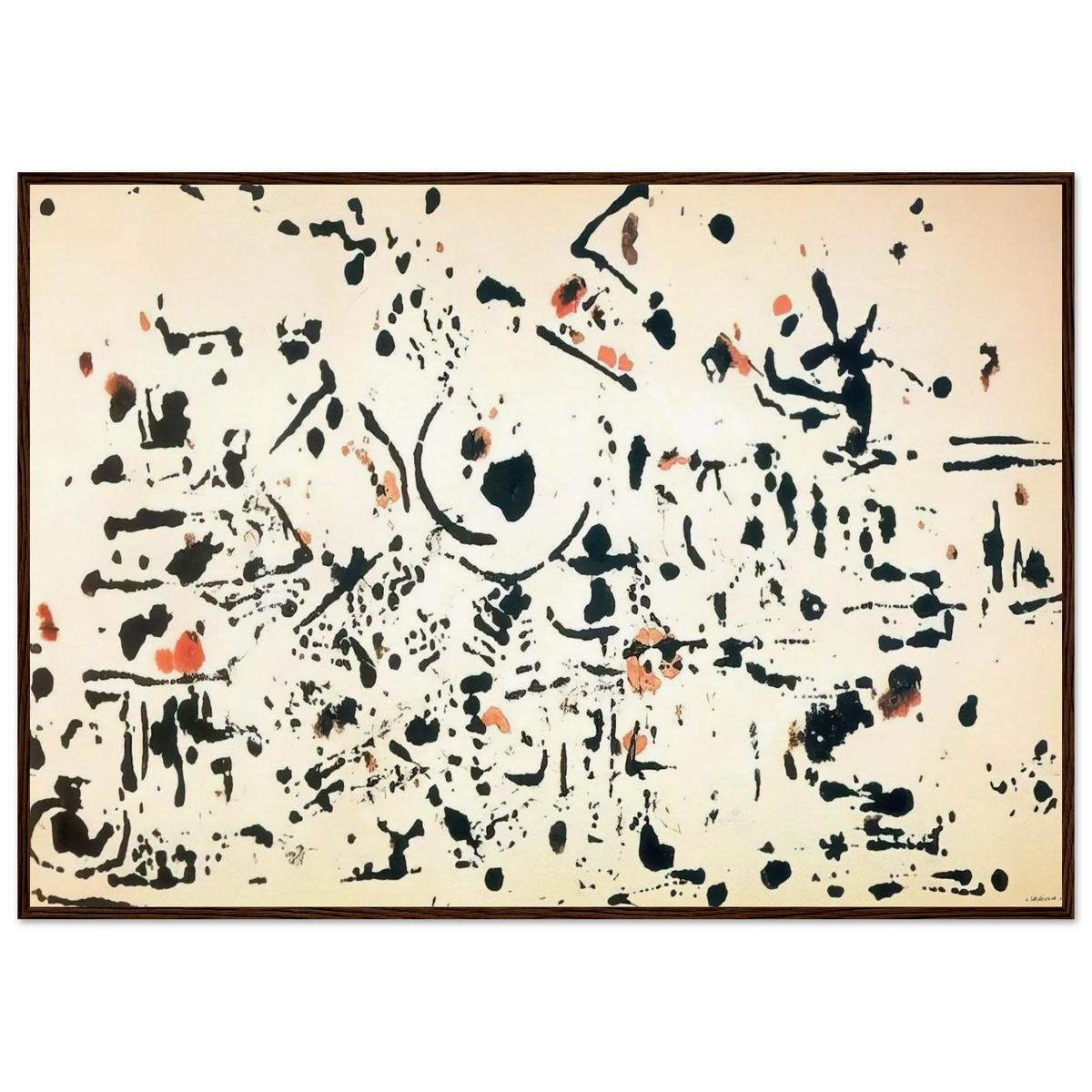 UNTITLED 1951 Framed Poster | Jackson Pollock Framed Prints Wall Art | Jackson Pollock Store