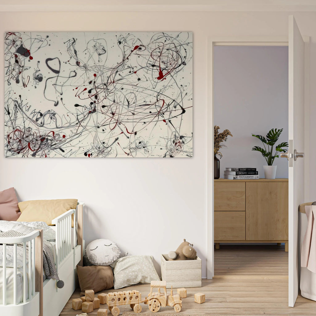 NUMBER 4 GRAY AND RED 1948 Poster | Jackson Pollock Poster | Jackson Pollock Store