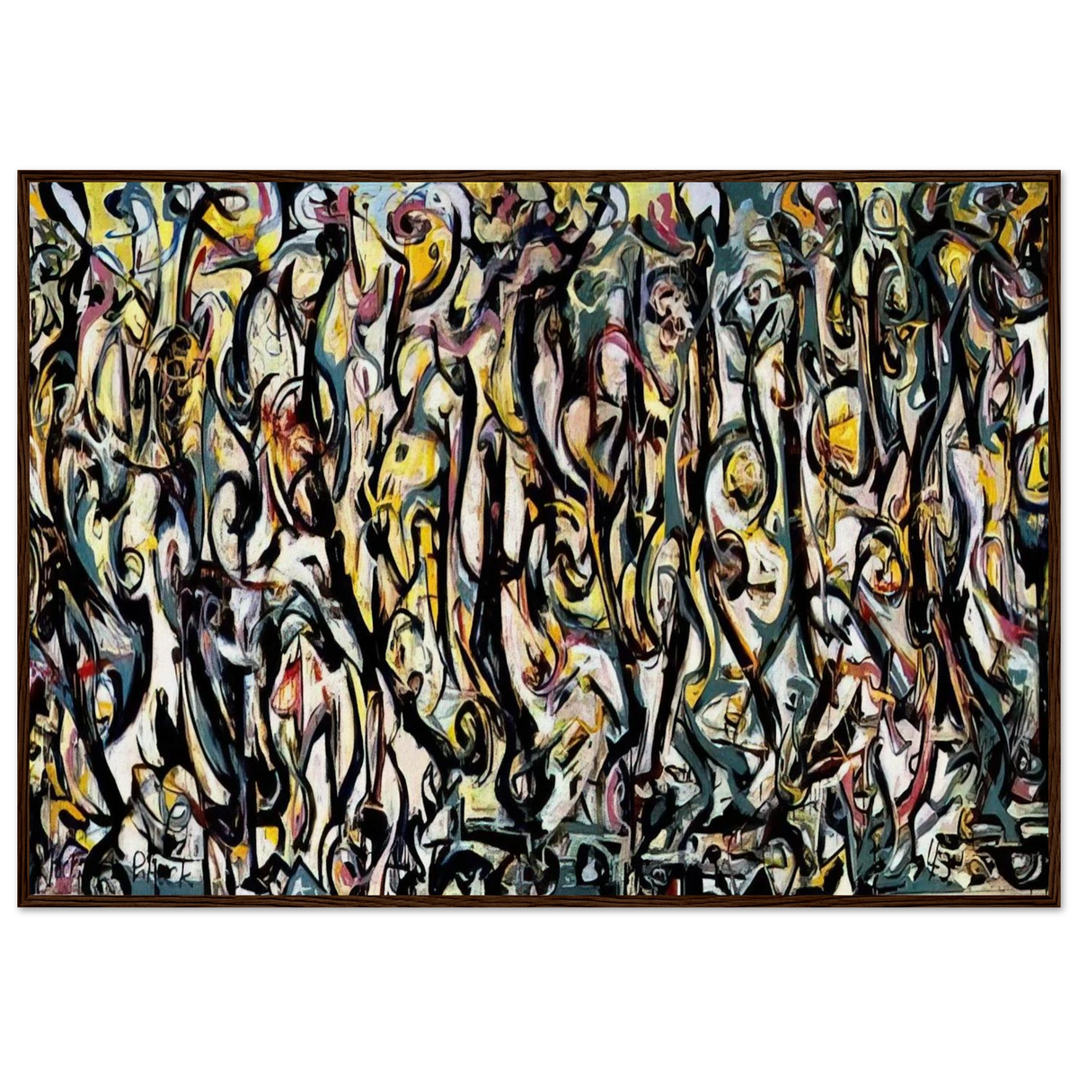 MURAL 1943 1 Framed Poster | Jackson Pollock Framed Prints Wall Art | Jackson Pollock Store