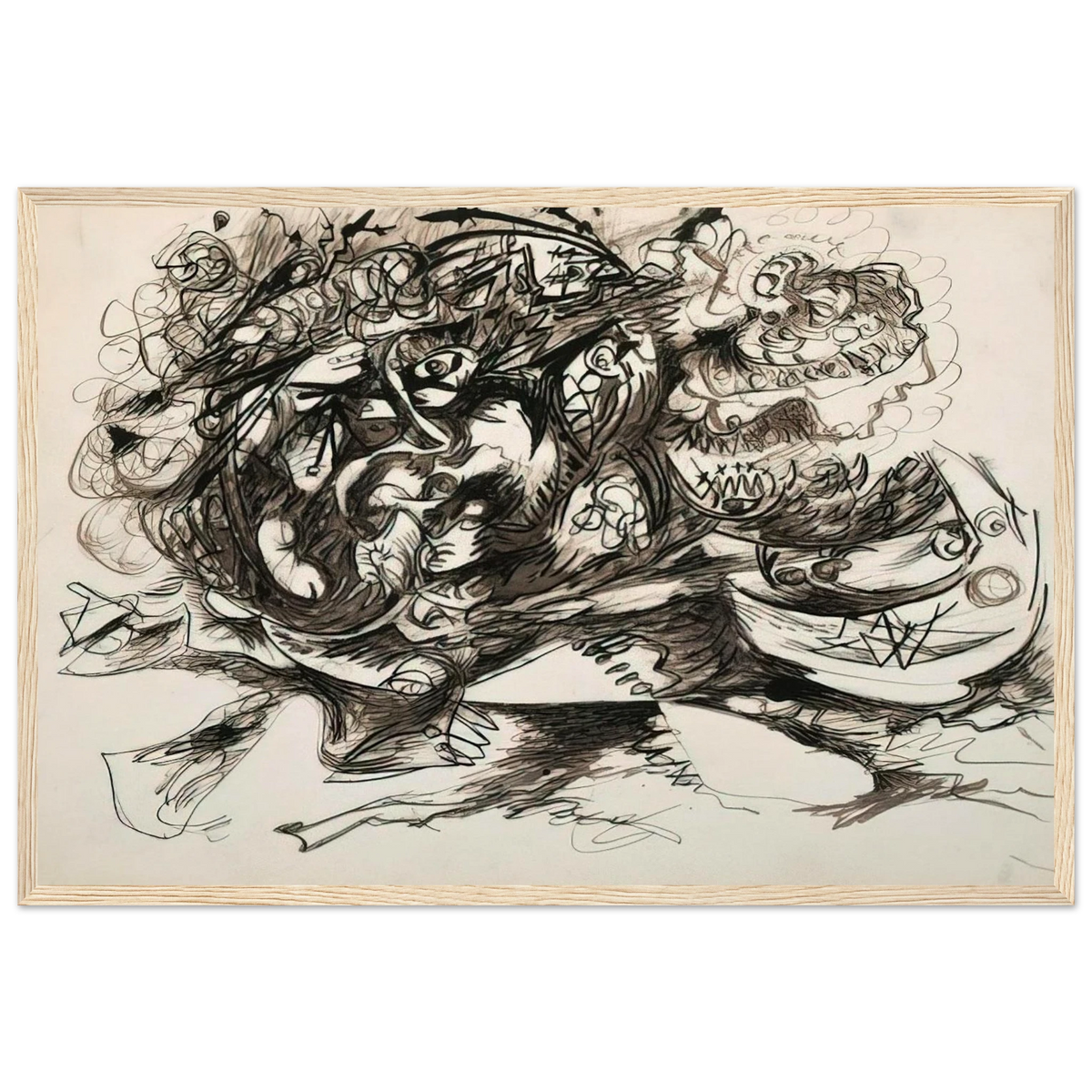 UNTITLED O CONNOR THAW 771 Framed Poster | Jackson Pollock Framed Prints Wall Art | Jackson Pollock Store