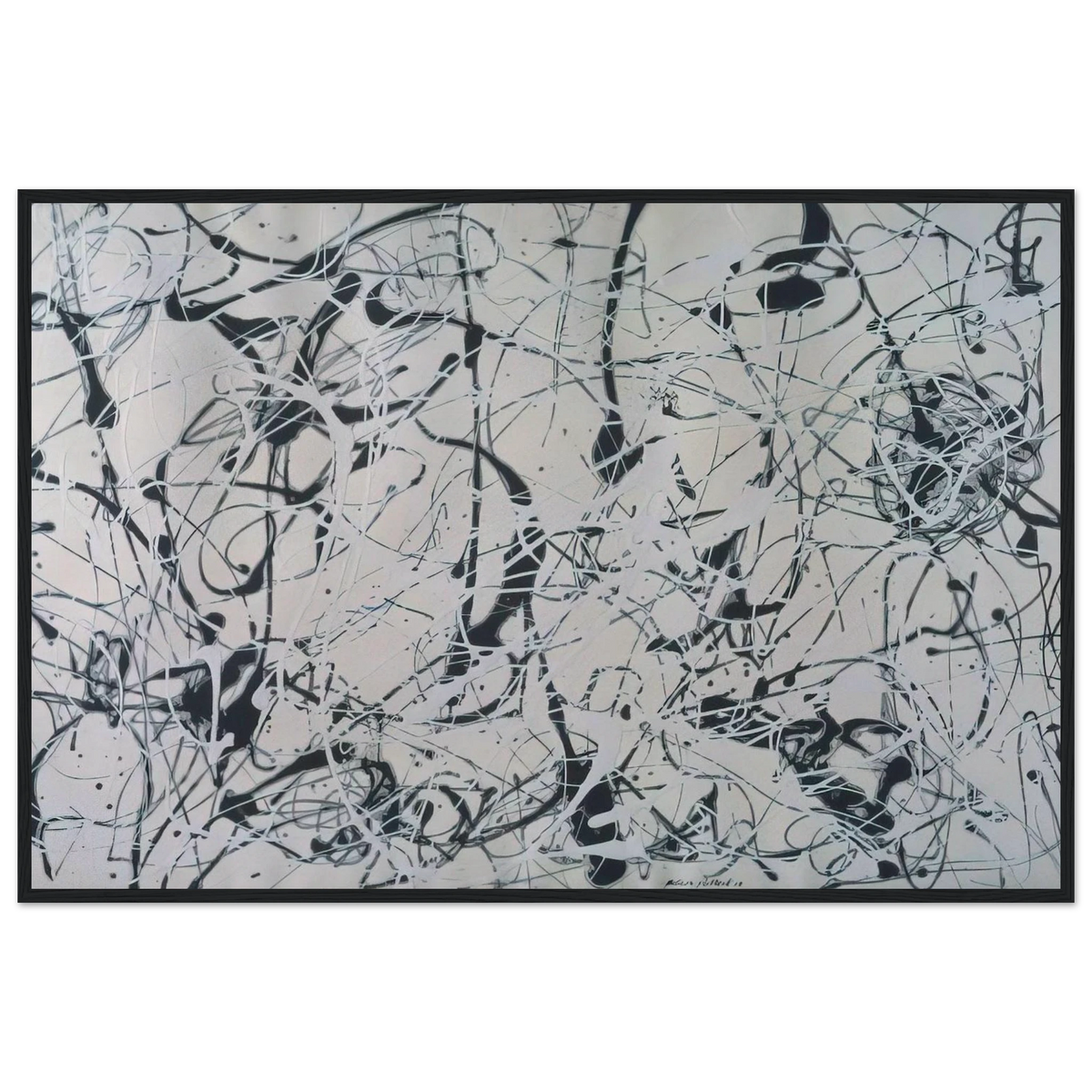 NUMBER 23 Framed Poster | Jackson Pollock Framed Prints Wall Art | Jackson Pollock Store