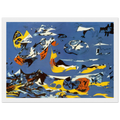 BLUE MOBY DICK Framed Poster | Jackson Pollock Framed Prints Wall Art | Jackson Pollock Store