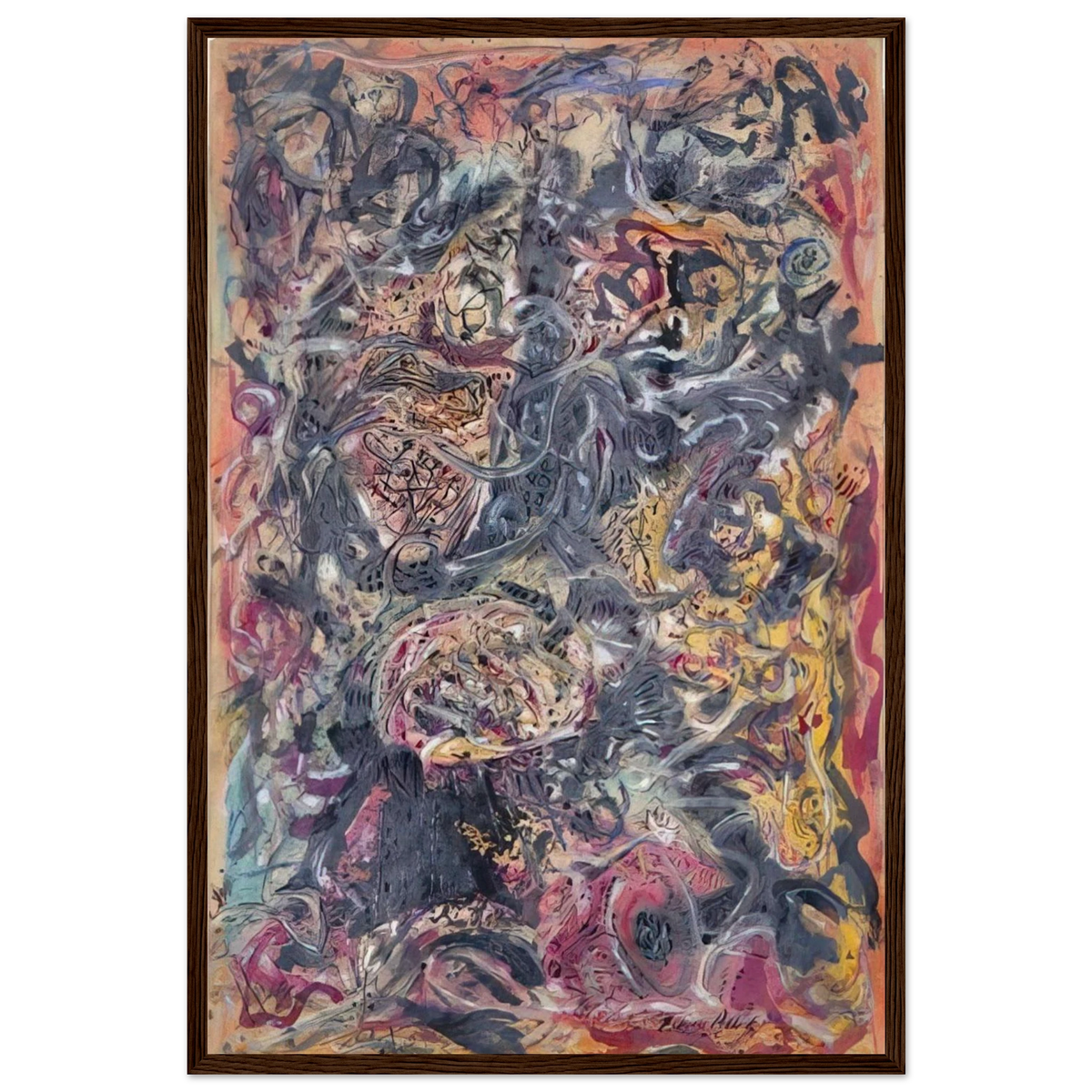 PATTERN Framed Poster | Jackson Pollock Framed Prints Wall Art | Jackson Pollock Store