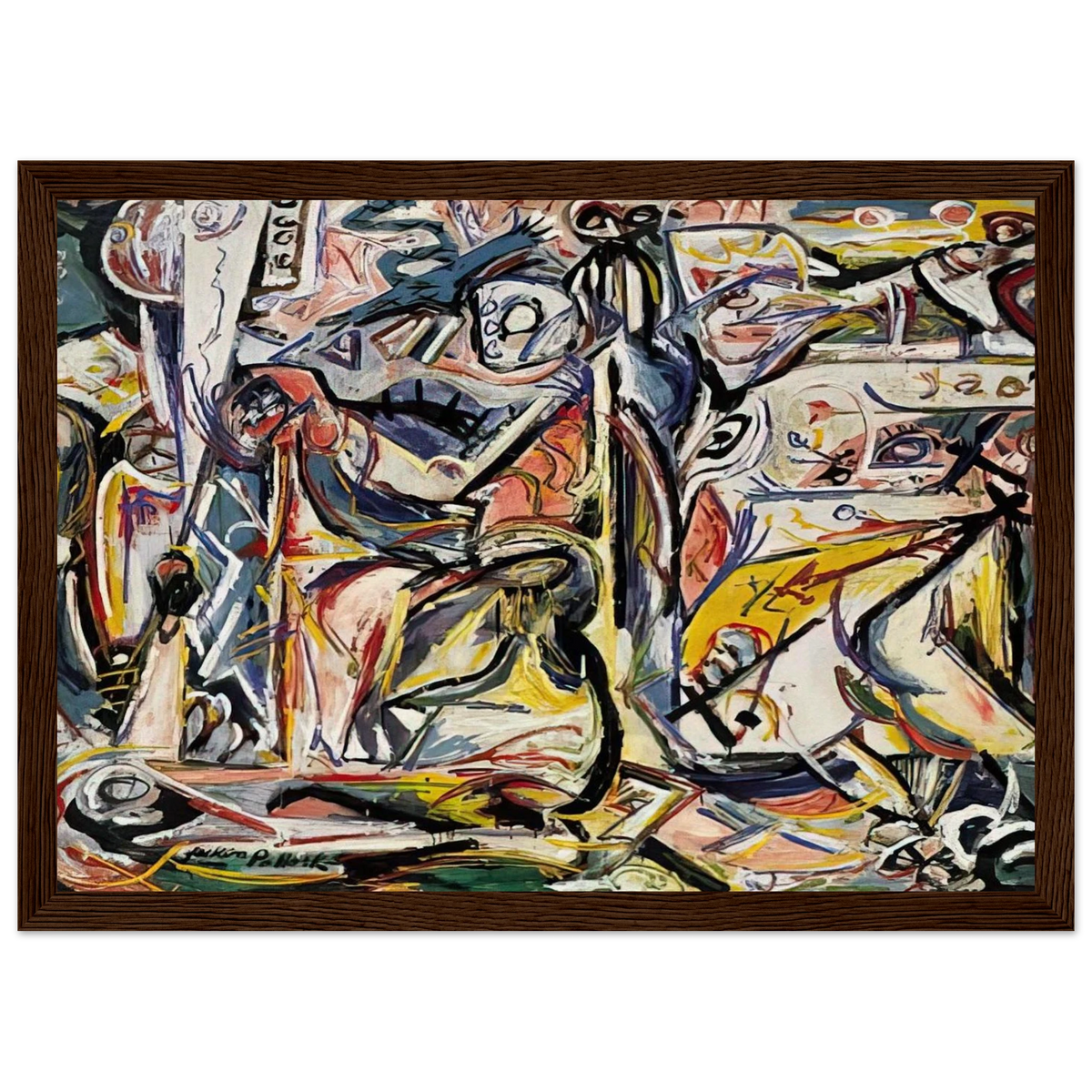 CIRCUMCISION JANUARY 1946 1 Framed Poster | Jackson Pollock Framed Prints Wall Art | Jackson Pollock Store