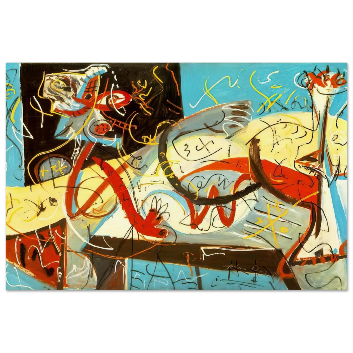 STENOGRAPHIC FIGURE Poster | Jackson Pollock Poster | Jackson Pollock Store