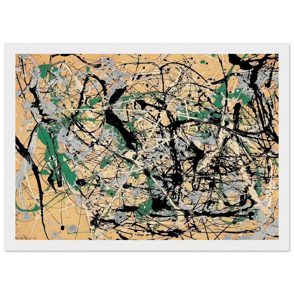 NUMBER 17 1949 Framed Poster | Jackson Pollock Framed Prints Wall Art | Jackson Pollock Store
