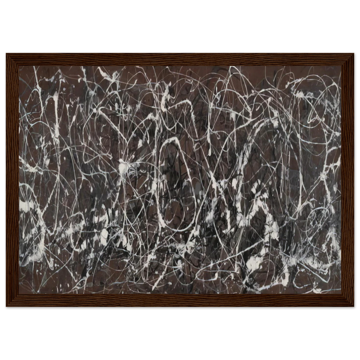 NUMBER 13A ARABESQUE 1948 Framed Poster | Jackson Pollock Framed Prints Wall Art | Jackson Pollock Store