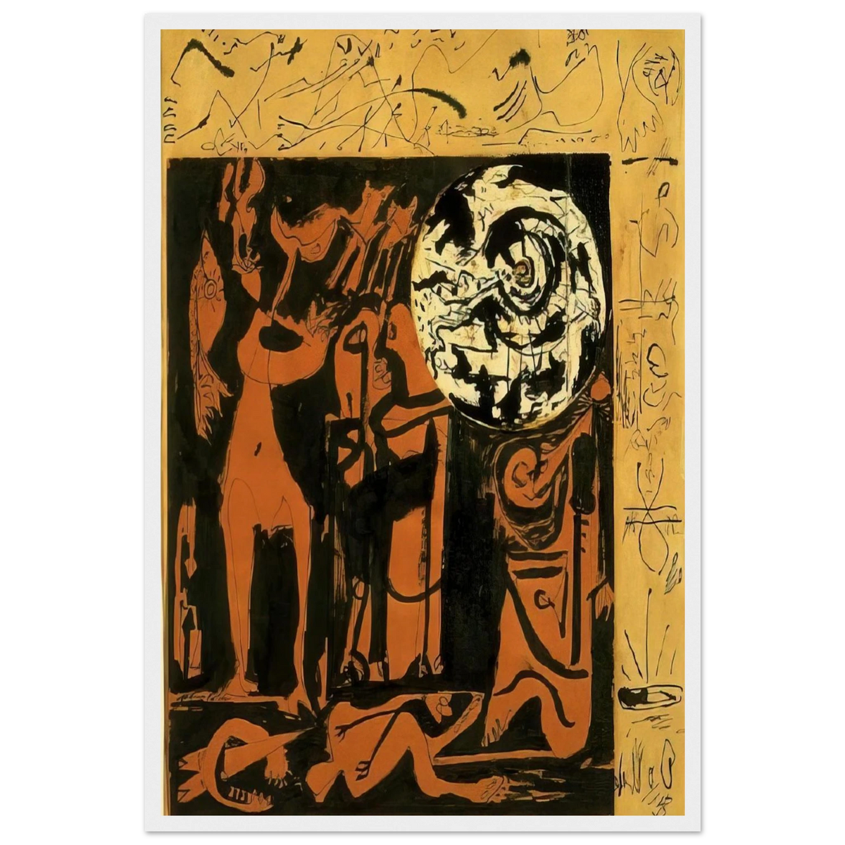 UNTITLED 3 Framed Poster | Jackson Pollock Framed Prints Wall Art | Jackson Pollock Store