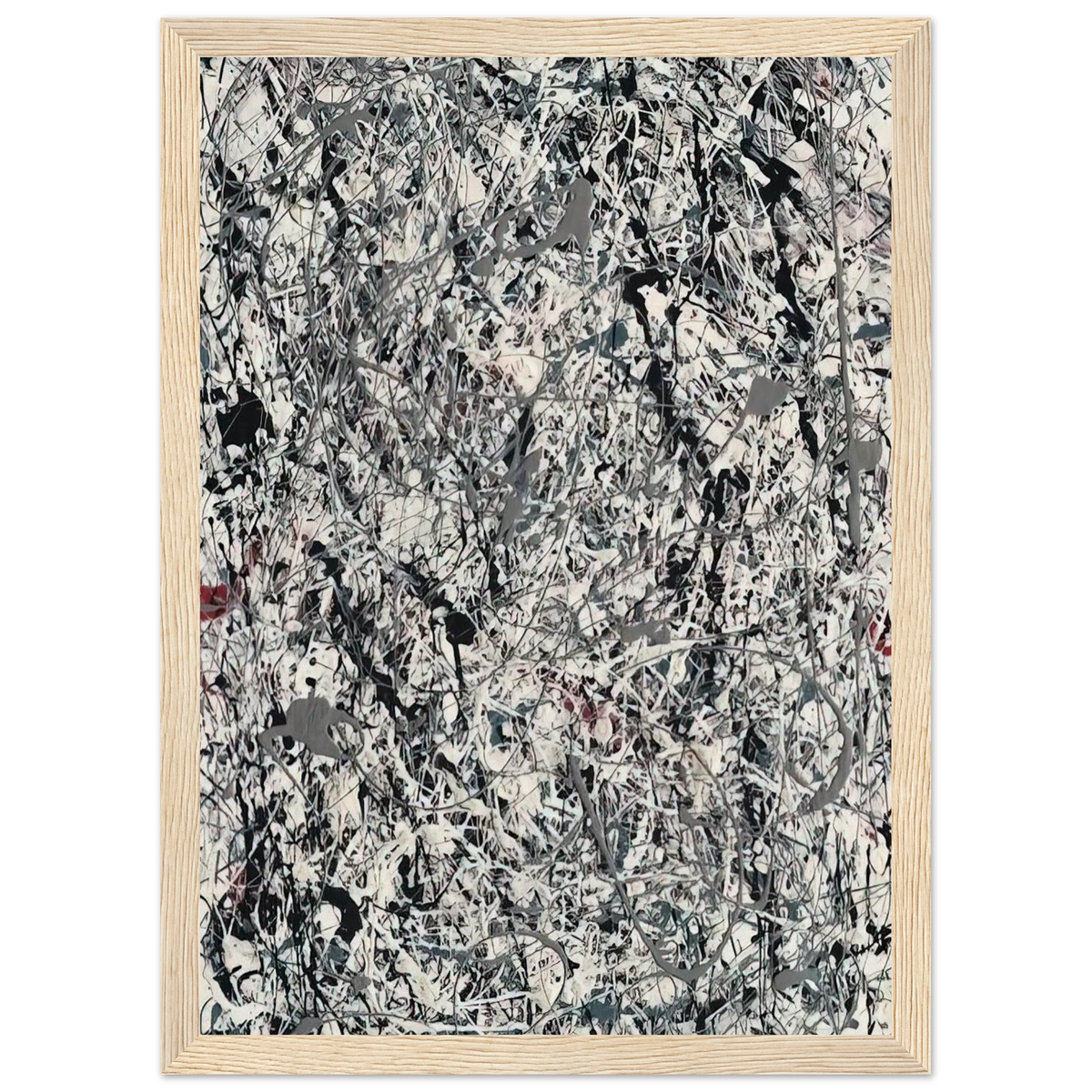 NUMBER 19 1948 Framed Poster | Jackson Pollock Framed Prints Wall Art | Jackson Pollock Store