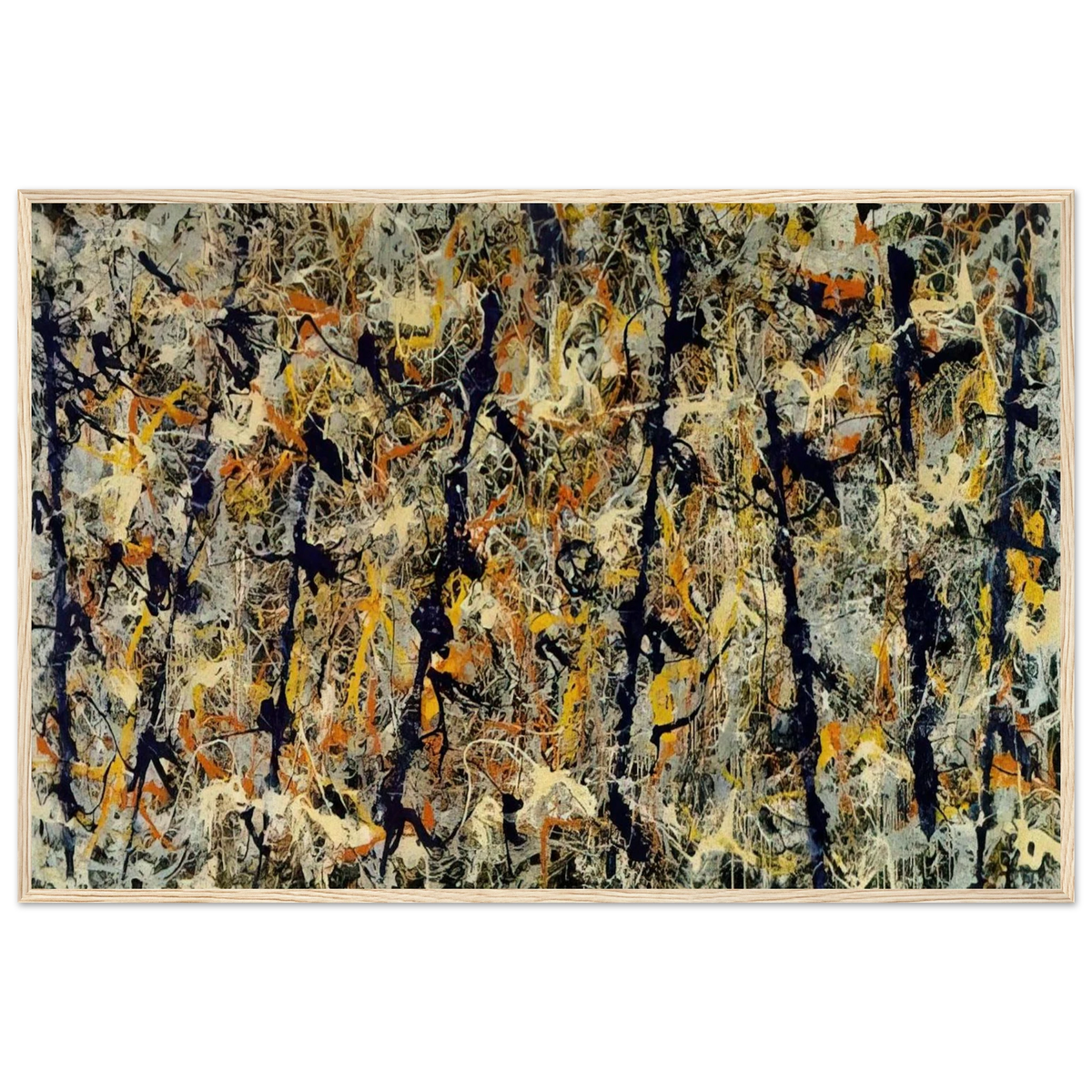 BLUE POLES NUMBER 11 1952 1 Framed Poster | Jackson Pollock Framed Prints Wall Art | Jackson Pollock Store