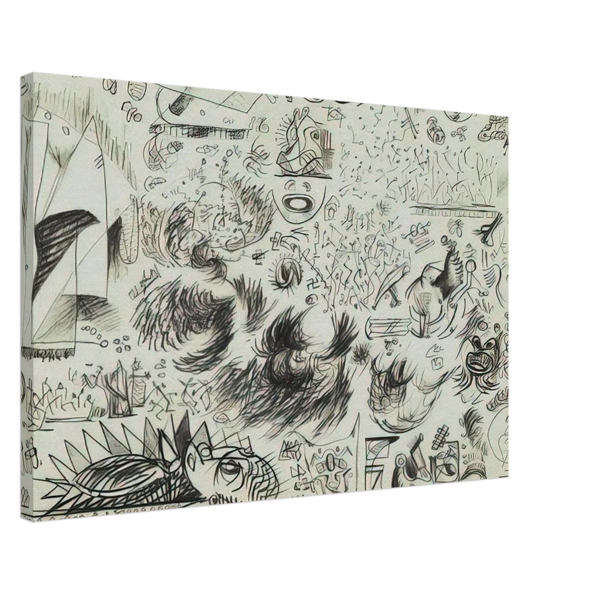 SHEET OF STUDIES 1941 Canvas | Jackson Pollock Canvas | Jackson Pollock Store