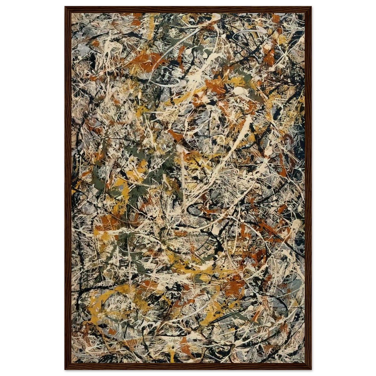 NUMBER 3 1 Framed Poster | Jackson Pollock Framed Prints Wall Art | Jackson Pollock Store