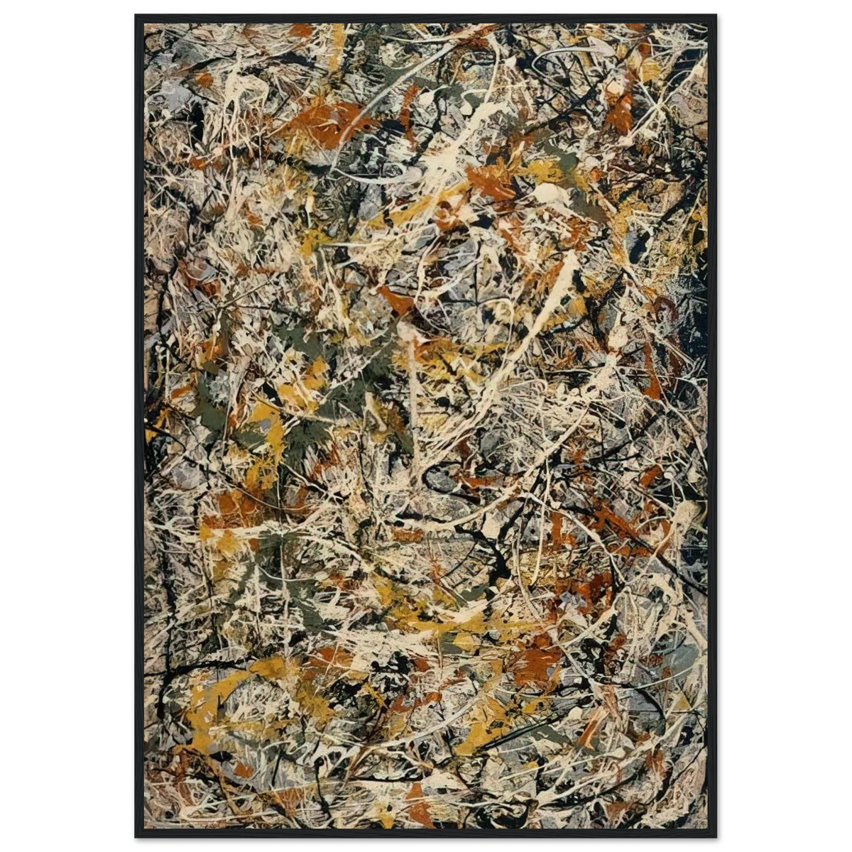 NUMBER 3 1 Framed Poster | Jackson Pollock Framed Prints Wall Art | Jackson Pollock Store