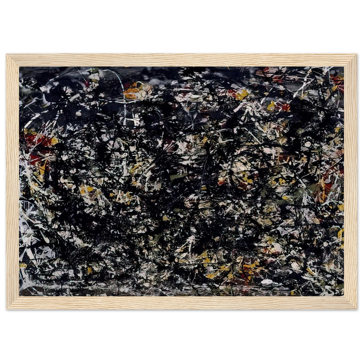 NUMBER 6 1949 Framed Poster | Jackson Pollock Framed Prints Wall Art | Jackson Pollock Store