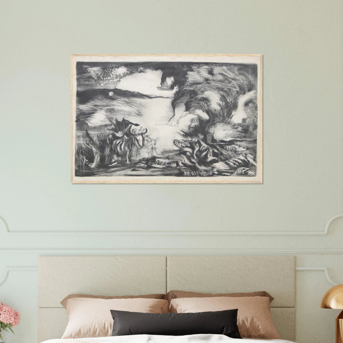 LANDSCAPE WITH STEER 1937 1 Framed Poster | Jackson Pollock Framed Prints Wall Art | Jackson Pollock Store