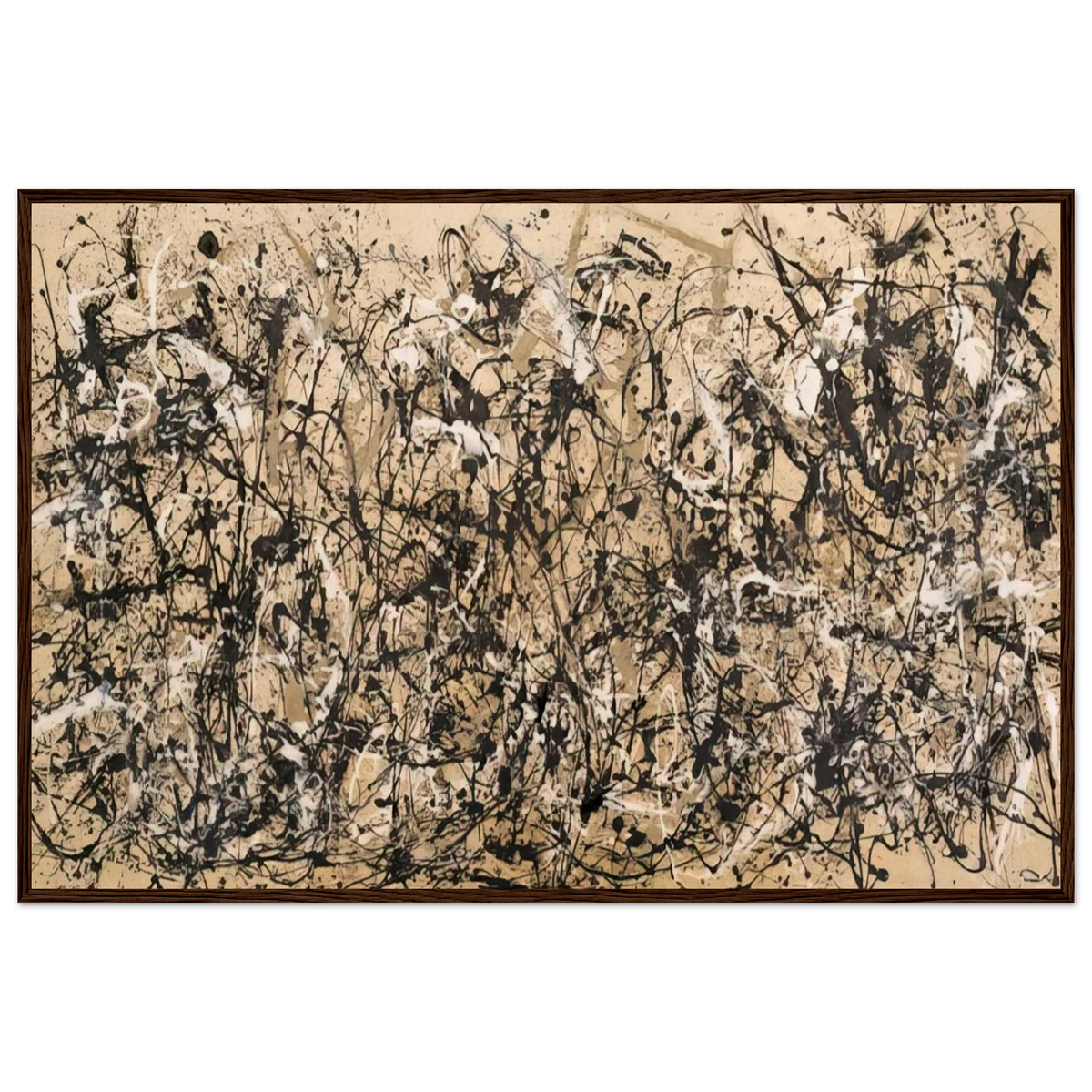 AUTUMN RHYTHM NUMBER 30 1950 Framed Poster | Jackson Pollock Framed Prints Wall Art | Jackson Pollock Store