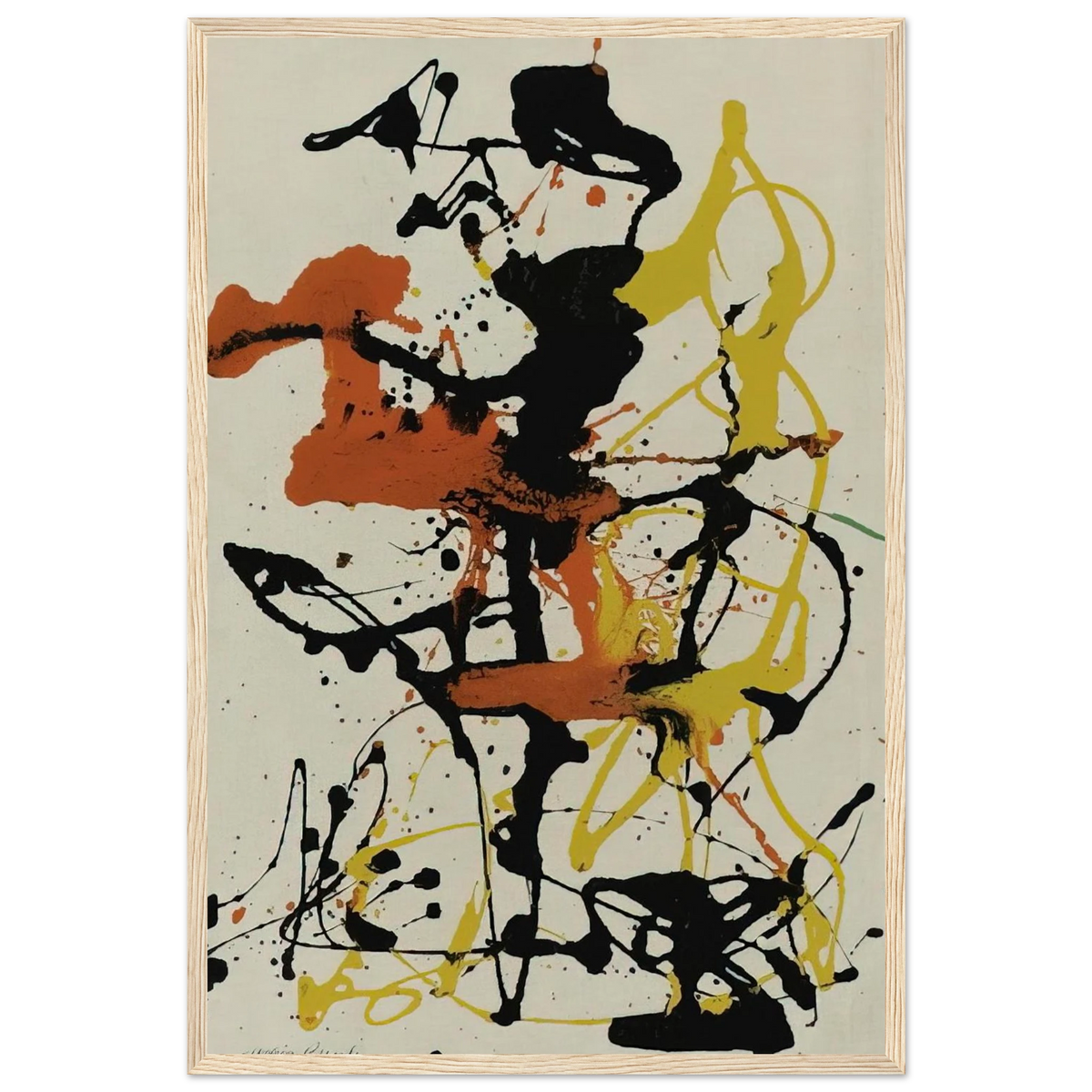 NUMBER 26 1949 Framed Poster | Jackson Pollock Framed Prints Wall Art | Jackson Pollock Store