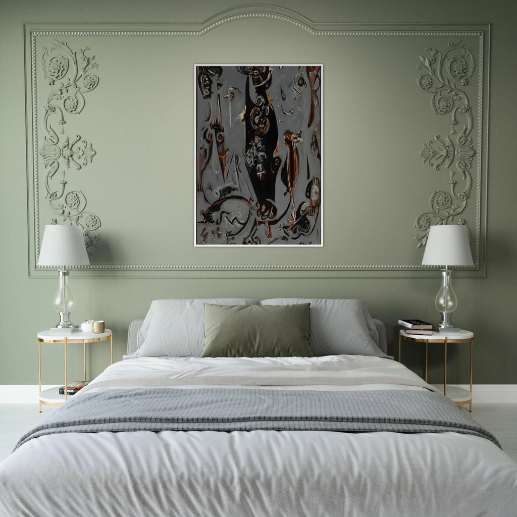 TOTEM LESSON 2 1945 Framed Poster | Jackson Pollock Framed Prints Wall Art | Jackson Pollock Store