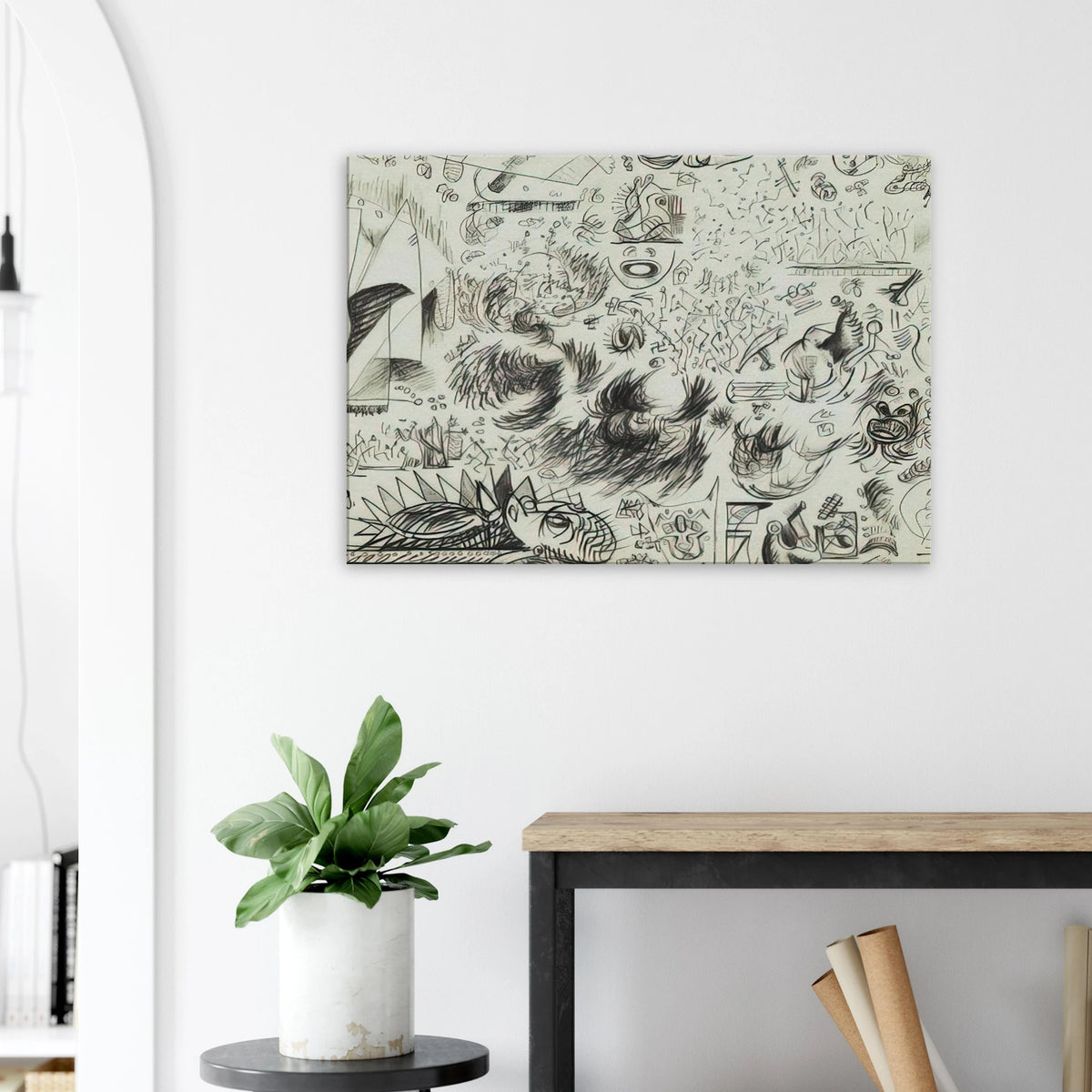 SHEET OF STUDIES 1941 Canvas | Jackson Pollock Canvas | Jackson Pollock Store