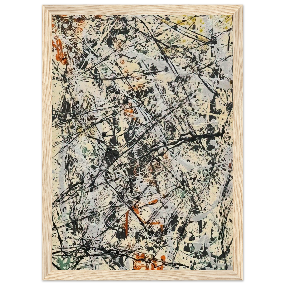NUMBER 32 1947 Framed Poster | Jackson Pollock Framed Prints Wall Art | Jackson Pollock Store