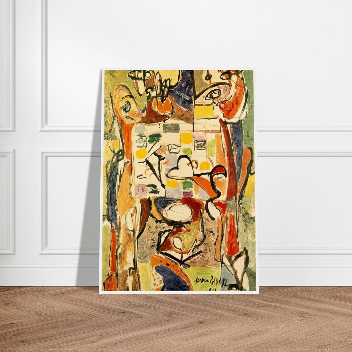 THE TEA CUP Framed Poster | Jackson Pollock Framed Prints Wall Art | Jackson Pollock Store