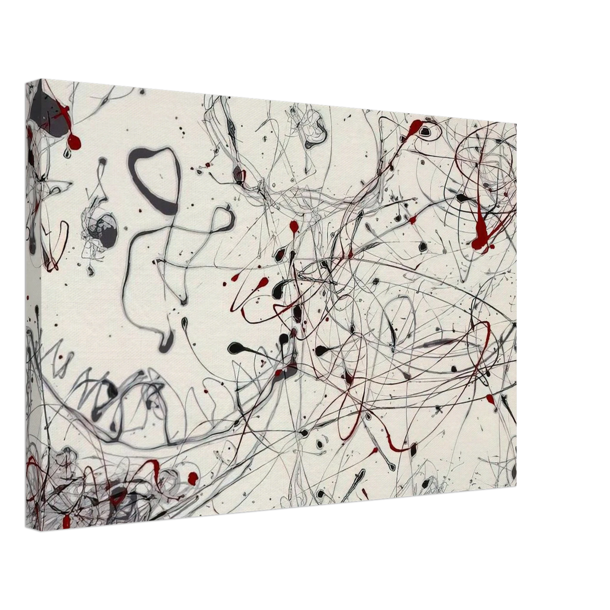 NUMBER 4 GRAY AND RED 1948 Canvas | Jackson Pollock Canvas | Jackson Pollock Store