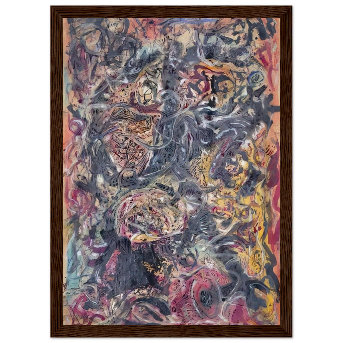 PATTERN Framed Poster | Jackson Pollock Framed Prints Wall Art | Jackson Pollock Store