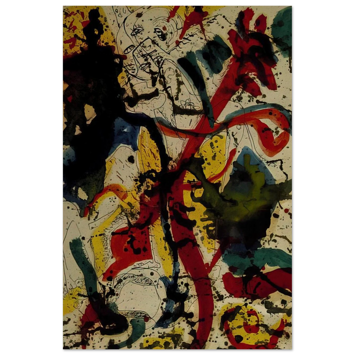 UNTITLED 1944 Poster | Jackson Pollock Poster | Jackson Pollock Store