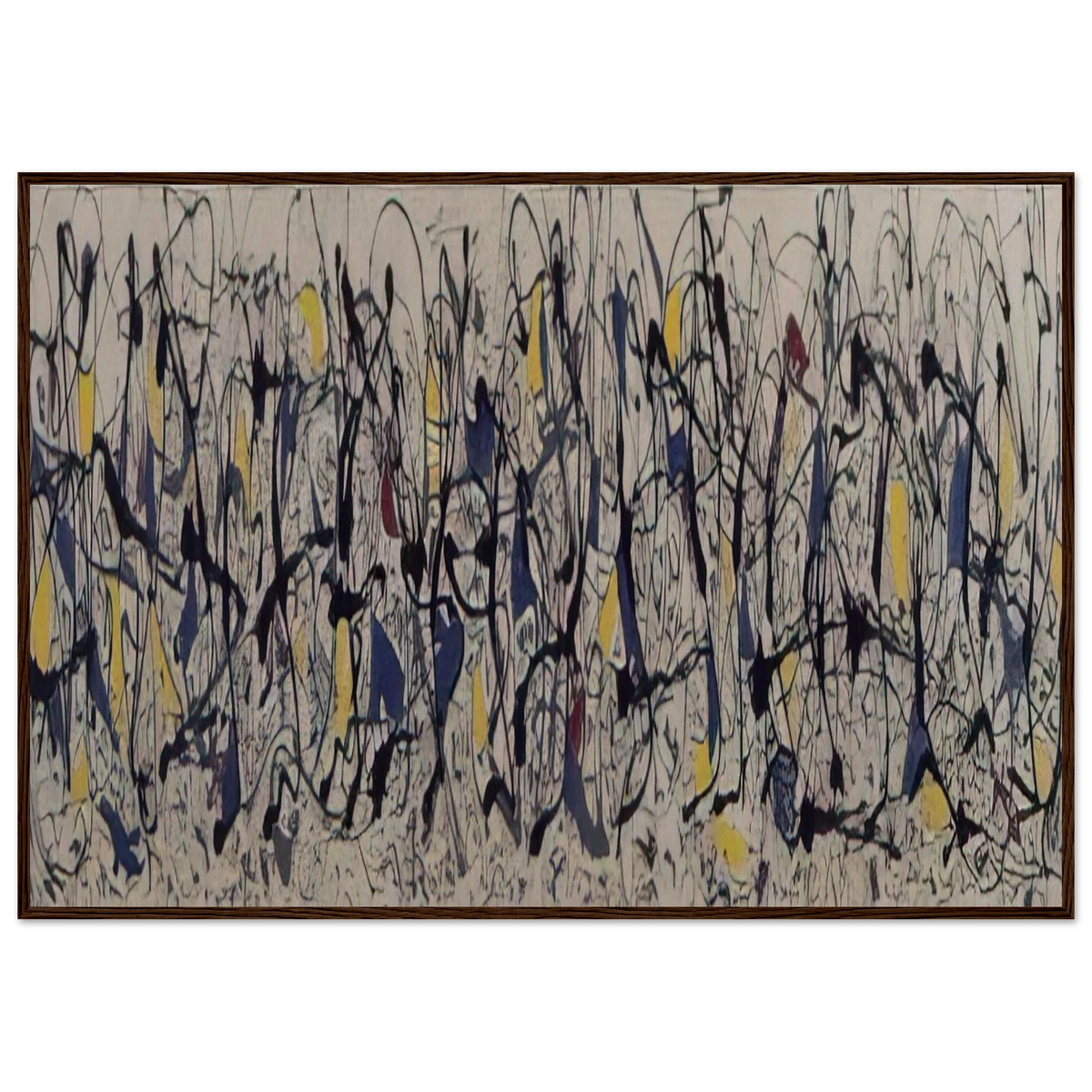 SUMMERTIME NUMBER 9A 1948 Framed Poster | Jackson Pollock Framed Prints Wall Art | Jackson Pollock Store