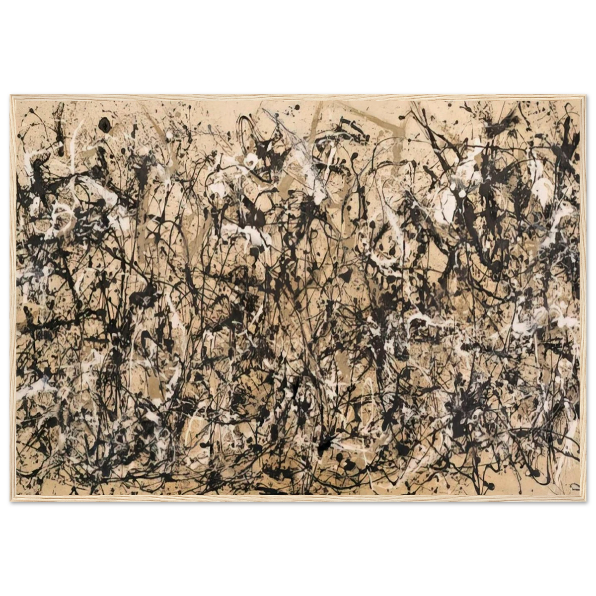 AUTUMN RHYTHM NUMBER 30 1950 Framed Poster | Jackson Pollock Framed Prints Wall Art | Jackson Pollock Store