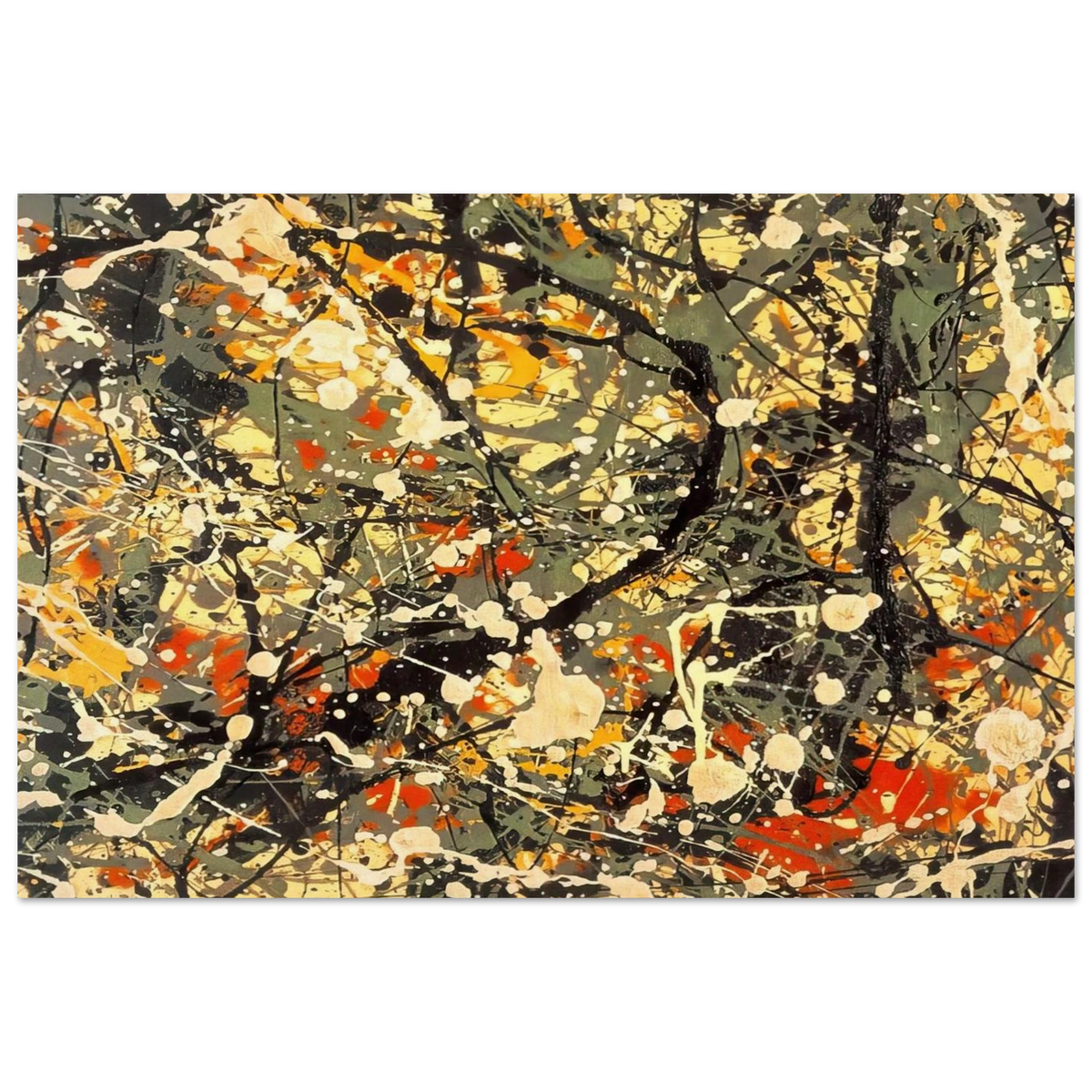 NUMBER 8 DETAIL Poster | Jackson Pollock Poster | Jackson Pollock Store