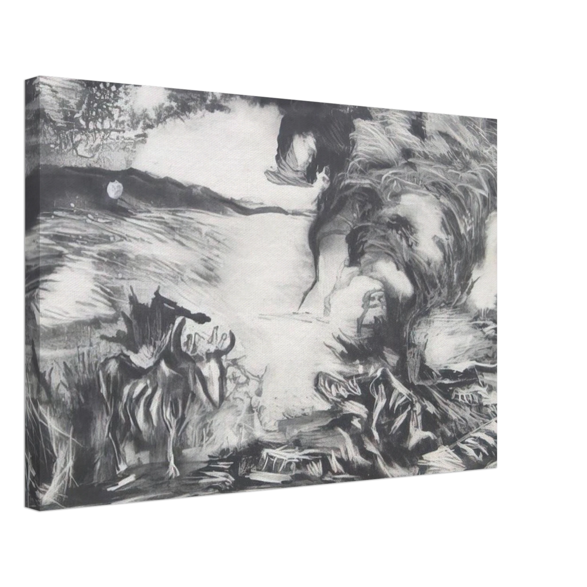 LANDSCAPE WITH STEER 1937 1 Canvas | Jackson Pollock Canvas | Jackson Pollock Store