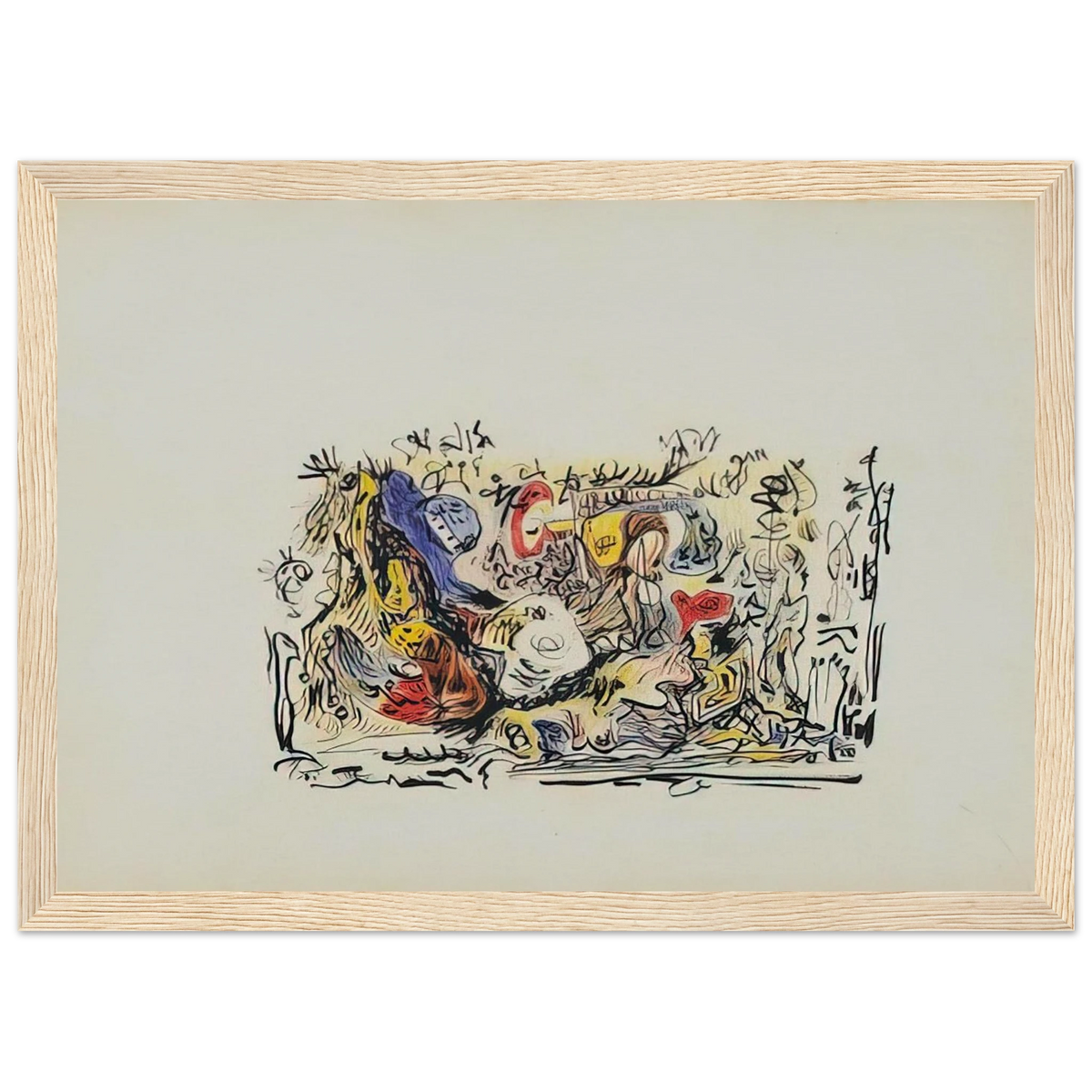 UNTITLED Framed Poster | Jackson Pollock Framed Prints Wall Art | Jackson Pollock Store