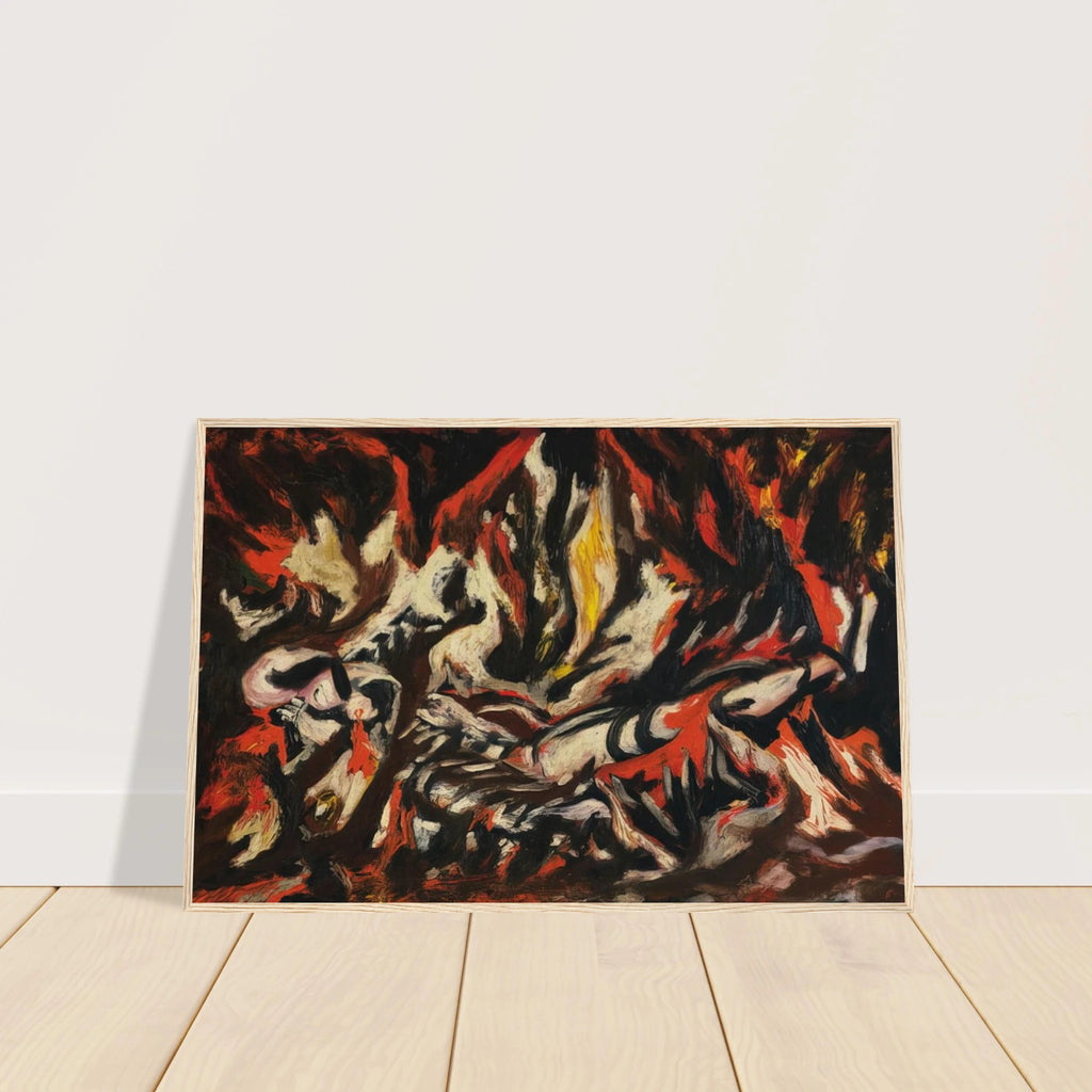 THE FLAME 1938 Framed Poster | Jackson Pollock Framed Prints Wall Art | Jackson Pollock Store