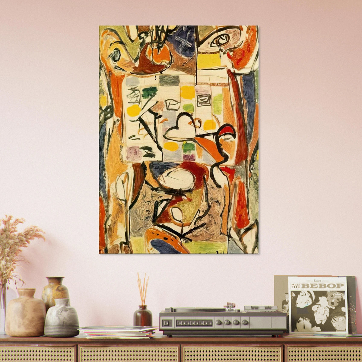 THE TEA CUP Canvas | Jackson Pollock Canvas | Jackson Pollock Store