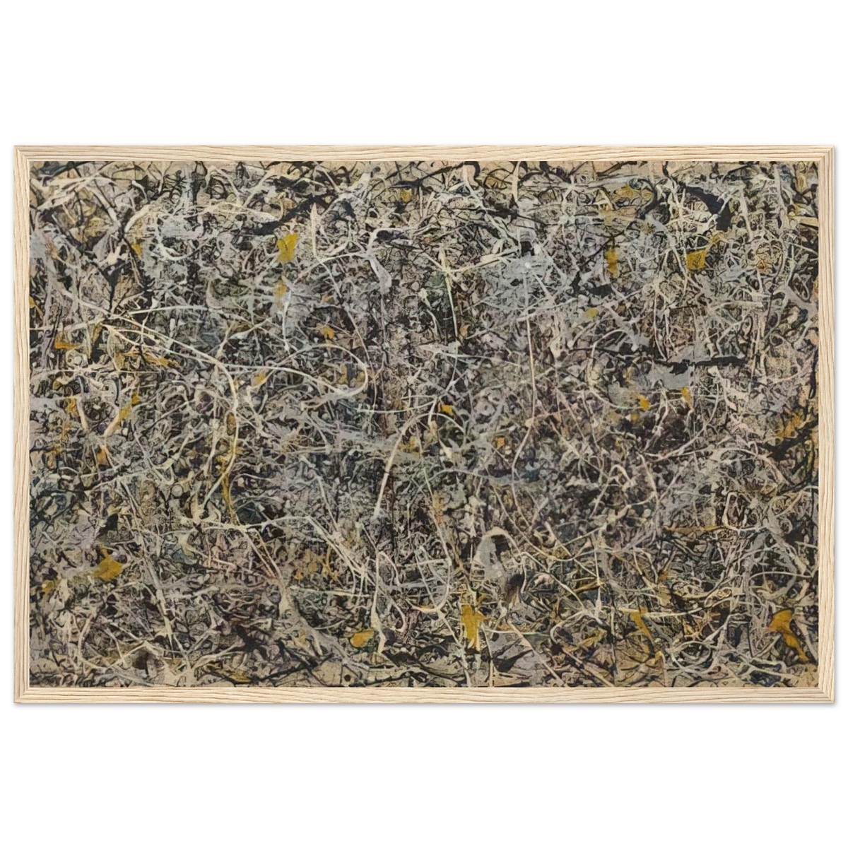 NUMBER 1 Framed Poster | Jackson Pollock Framed Prints Wall Art | Jackson Pollock Store