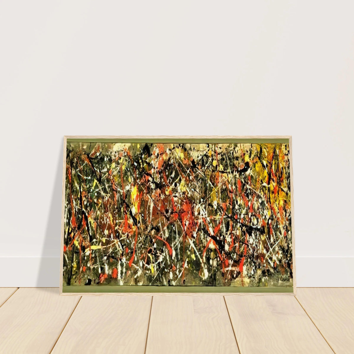 NUMBER 25 Framed Poster | Jackson Pollock Framed Prints Wall Art | Jackson Pollock Store